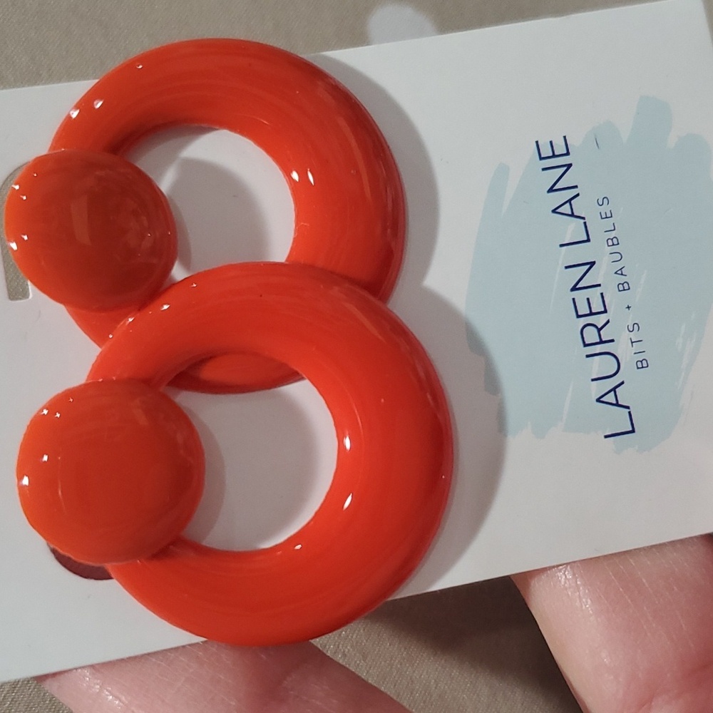 Lauren Lane Orange Earringd